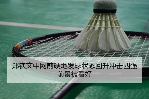 郑钦文中网前硬地发球状态回升冲击四强前景被看好